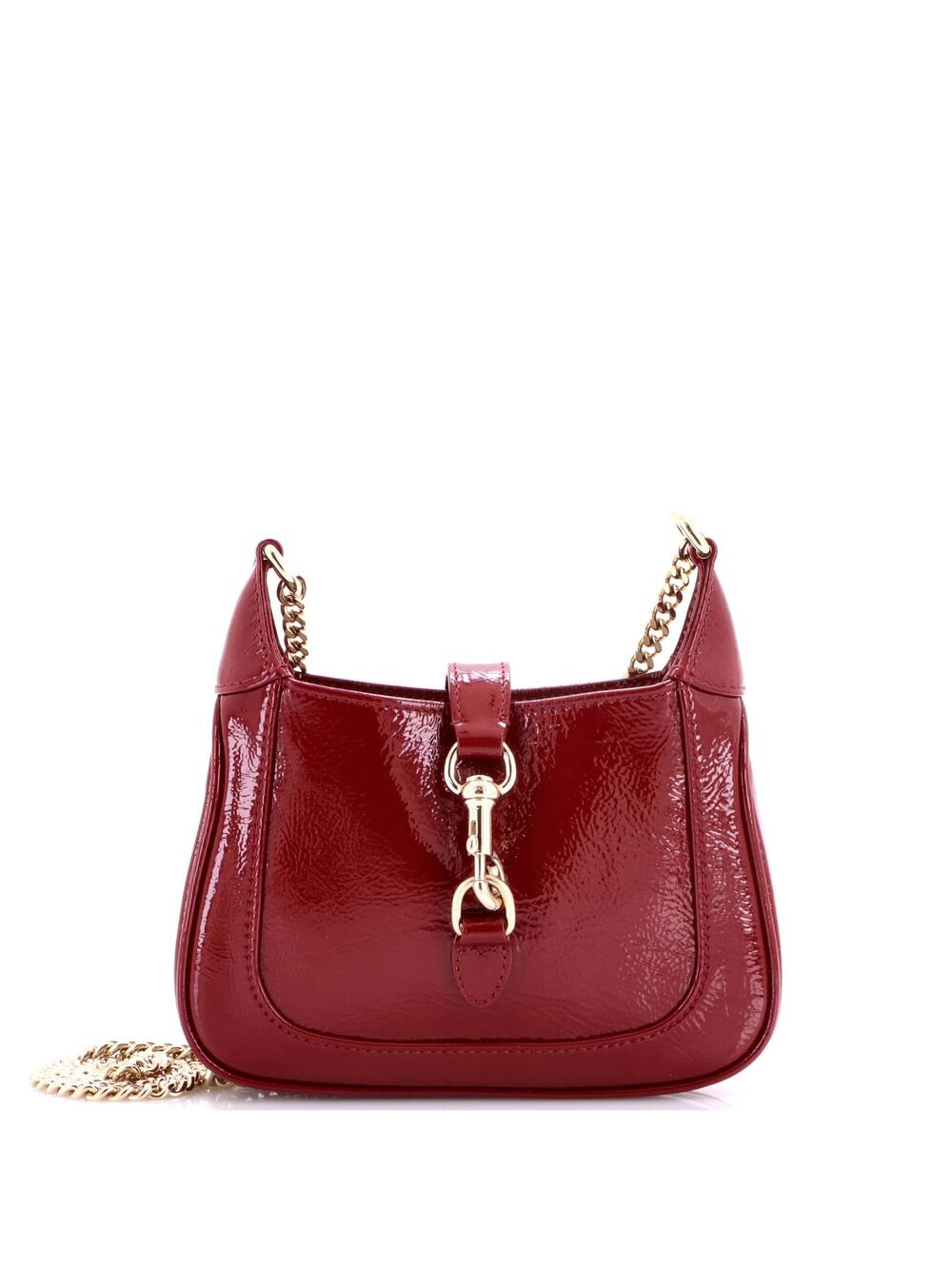 Gucci Jackie Notte Chain Hobo Patent #370213G21B